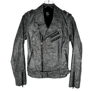 Tripp NYC “Shine On” Silver Metallic Moto Jacket - Size S - New with Tags